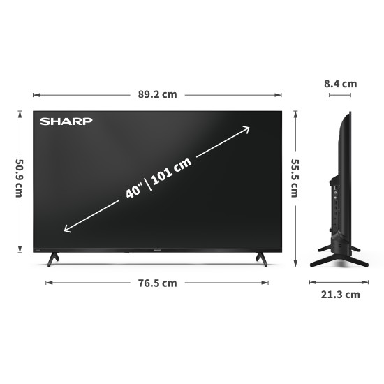 Sharp 40HF2265E Full HD Smart LED TV, 40", 101.6 cm
