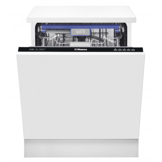Hansa ZIM608EH teljesen beépíthető mosogatógép, 14 teríték, inverter motor, 3 kosár, 59.8x55x81.5 cm, ZIM 608 EH