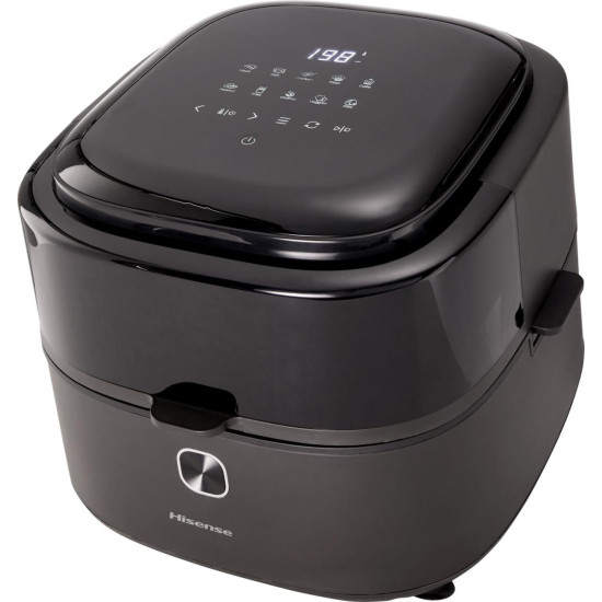 Hisense HAF1350DR forrólevegős sütő, Air Fryer, 6.7L, 1350W, antracit szín 