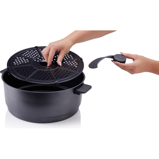 Hisense HAF1350DR forrólevegős sütő, Air Fryer, 6.7L, 1350W, antracit szín 