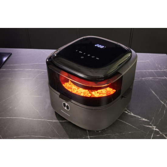 Hisense HAF1350DR forrólevegős sütő, Air Fryer, 6.7L, 1350W, antracit szín 