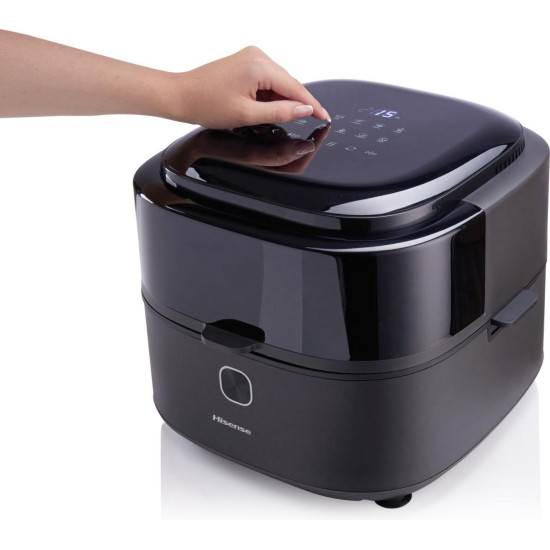 Hisense HAF1350DR forrólevegős sütő, Air Fryer, 6.7L, 1350W, antracit szín 