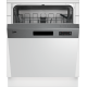 Beko BDSN153E3X beépíthető kezelőpaneles mosogatógép, 13 teríték, 59.8x57x81.8 cm, ujjlenyomatmentes inox szín 