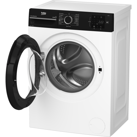 Beko BM1WFSU36223WPBB elöltöltős mosógép, inverter motor, gőz, 60x44.6x84.5 cm