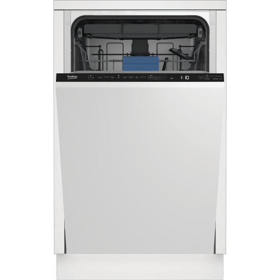 Beko BDIS38040Q teljesen beépíthető mosogatógép, 3 kosár,automatikus ajtónyitás, 44.8x55x81.8 cm