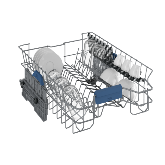 Beko BDIS38040Q teljesen beépíthető mosogatógép, 3 kosár,automatikus ajtónyitás, 44.8x55x81.8 cm