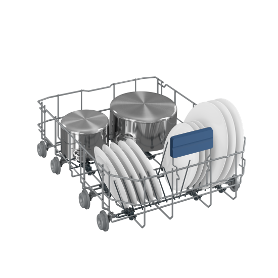 Beko BDIS38040Q teljesen beépíthető mosogatógép, 3 kosár,automatikus ajtónyitás, 44.8x55x81.8 cm