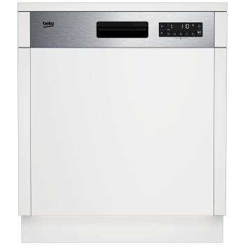 Beko BDSN28530X kezelőpaneles beépíhető mosogatógép, 15 teríték, automatikus ajtónyitás, 3 kosár,59.8x57x81.8 cm, ujjlenyomatmentes inox szín 