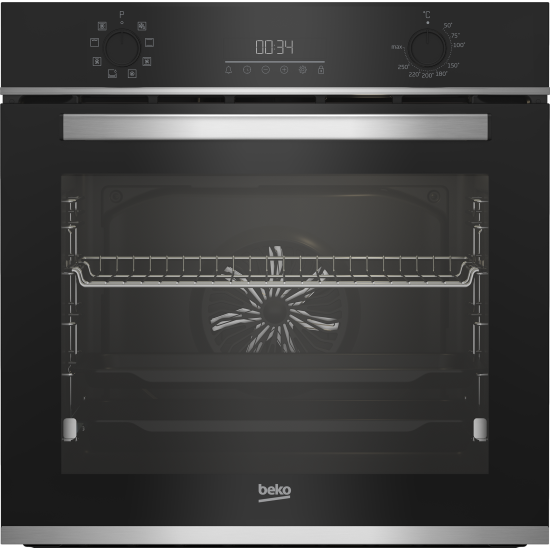 Beko BBIM13300XD beépíthető sütő, 72L, 59.4x56.7x59.5 cm, fekete/inox szín 