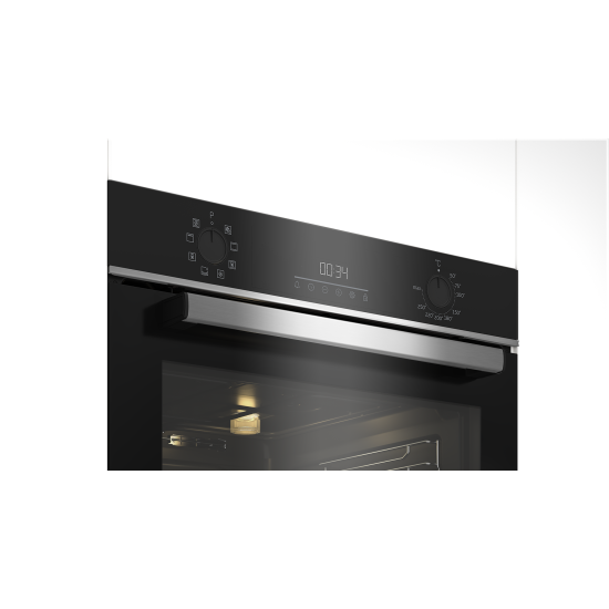 Beko BBIM13300XD beépíthető sütő, 72L, 59.4x56.7x59.5 cm, fekete/inox szín 