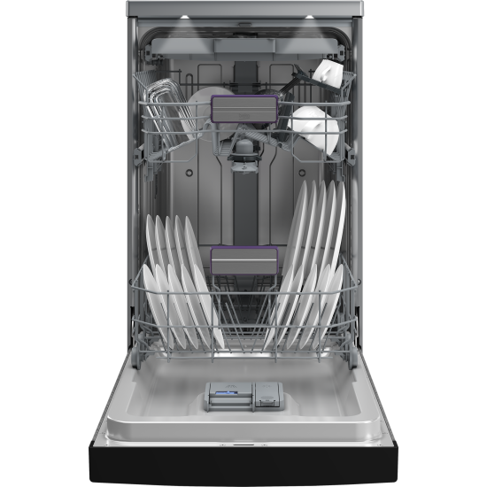 Beko BDFS26120XQ mosogatógép, 11 teríték, 3 kosár, 44.8x60x85 cm, acélszürke szín 