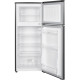 MPM MPM-125-CZ11/E felülfagyasztós kombinált hűtőszekrény, 89/28L, 48x53x115 cm, sötét inox szín 