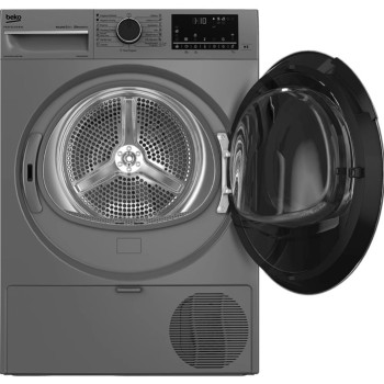 Beko AWZB 9HPS professzionális hőszivattyús szárítógép, 9 kg, inverter motor, 59.5x65.6x84.9 cm, ezüst szín 