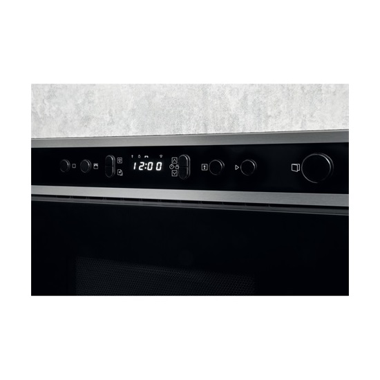 Ariston MN 512 IX /HA beépíthető mikrohullámú sütő, 750W, 22L, 59.5x32x38.2 cm, inox 