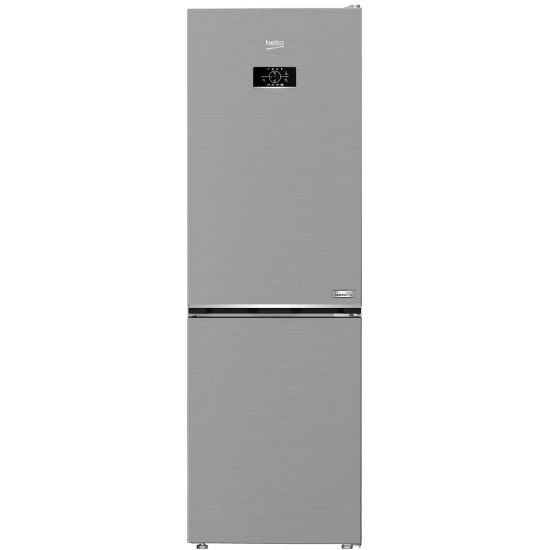Beko B3RCNA364HXB1 No Frost alulfagyasztós kombinált hűtőszekrény, 210/106L, 59.5x66.3x186.5 cm, csiszolt ezüst szín 