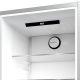 Beko B3RCNA364HXB1 No Frost alulfagyasztós kombinált hűtőszekrény, 210/106L, 59.5x66.3x186.5 cm, csiszolt ezüst szín 