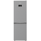 Beko B3RCNA364HXB1 No Frost alulfagyasztós kombinált hűtőszekrény, 210/106L, 59.5x66.3x186.5 cm, csiszolt ezüst szín 