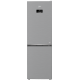 Beko B3RCNA364HXB1 No Frost alulfagyasztós kombinált hűtőszekrény, 210/106L, 59.5x66.3x186.5 cm, csiszolt ezüst szín 