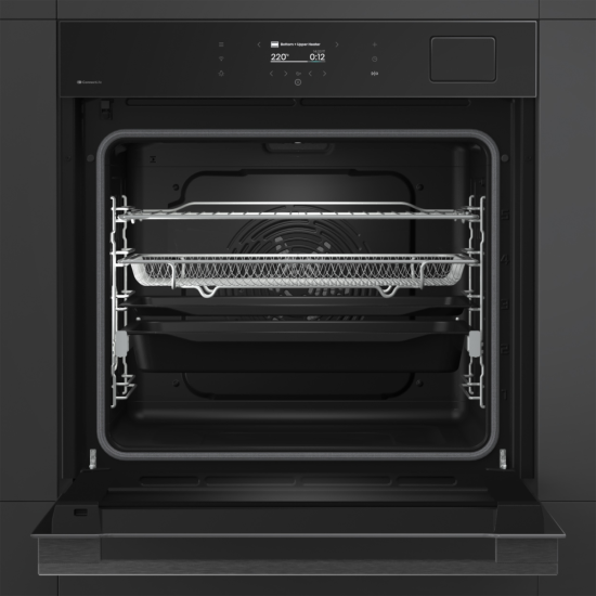 Hisense BAS614P8B beépíthető sütő, 77L, Wifi, pirolitikus tisztítás, 59.5x56.4x59.5 cm, fekete szín 