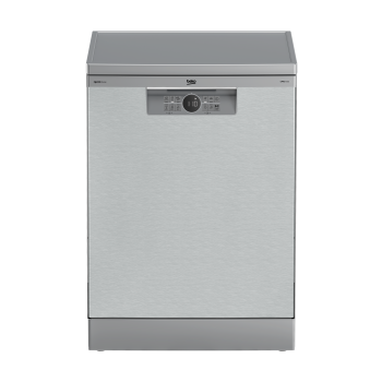 Beko BDFN26540XP mosogatógép, 15 teríték, 3 kosár, automatikus ajtónyitás, 59.8x60x85 cm, acélszürke szín 