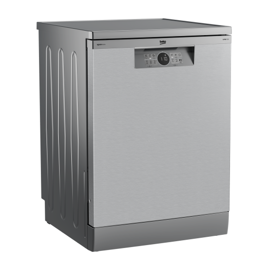 Beko BDFN26540XP mosogatógép, 15 teríték, 3 kosár, automatikus ajtónyitás, 59.8x60x85 cm, acélszürke szín 