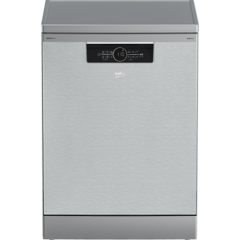Beko BDFN36551XWP mosogatógép, 15 teríték, inverter motor, Wifi, automatikus ajtónyitás, 59.8x60x85 cm, acélszürke szín 