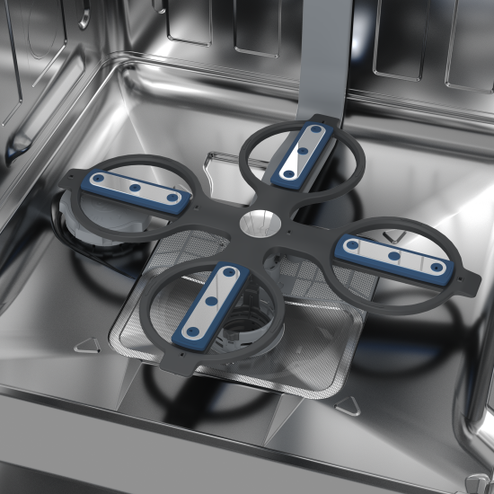 Beko BDFN36560XWP mosogatógép, 15 teríték, 3 kosár, automatikus ajtónyitás, Wifi, 59.8x60x85 cm, acélszürke szín