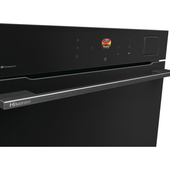 Hisense BFS615S8B beépíthető sütő, 77L, Wifi, 59.5x56.4x59.5 cm, fekete szín 