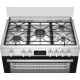 Beko BGM 11226 EX kombinált tűzhely, 111L, 5 db gázégő, 1 db wok égőfej, 90x60x90 cm, inox szín 