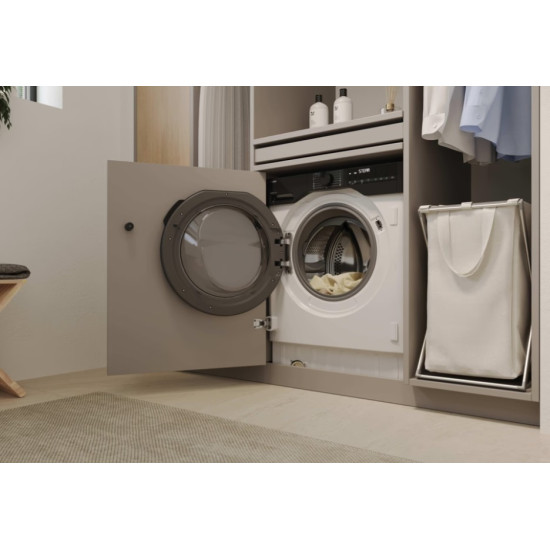 Haier BHA6S69M6DB9J-S beépíthető elöltöltős mosógép, 9 kg, inverter motor, Wifi, gőz, 60x52.5x82 cm