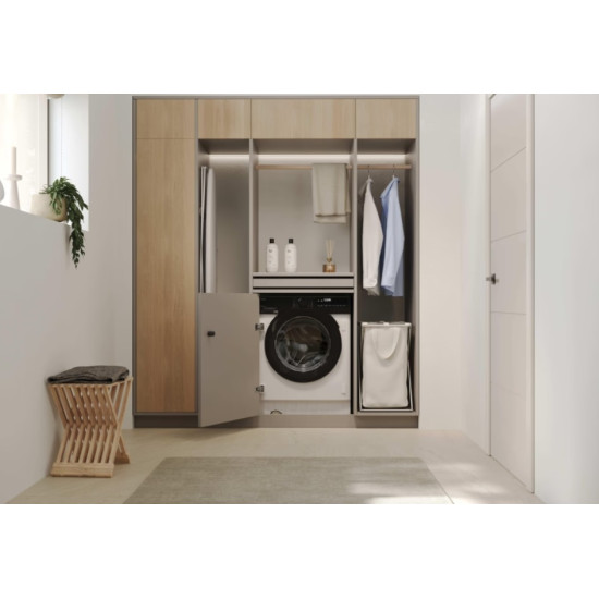 Haier BHA6SD69M6DB9-S beépíthető elöltöltős mosógép 9 kg, inverter motor, Wifi, gőz, 60x52.5x82 cm
