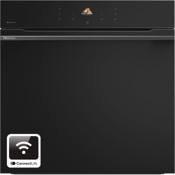 Hisense BI614P8B beépíthető sütő, 77L, pirolitikus tisztítás, Wifi, 59.5x56.4x59.5 cm, fekete szín