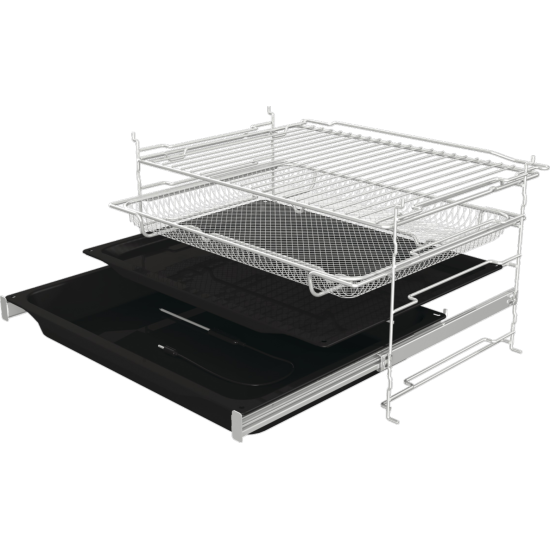 Hisense BI614P8B beépíthető sütő, 77L, pirolitikus tisztítás, Wifi, 59.5x56.4x59.5 cm, fekete szín