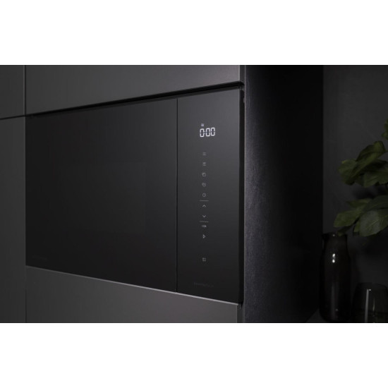 Hisense BIM325GI63DBG beépíthető mikróhullámú sütő, 900W, 25L, 59.5x39.6x38.6 cm, fekete szín 