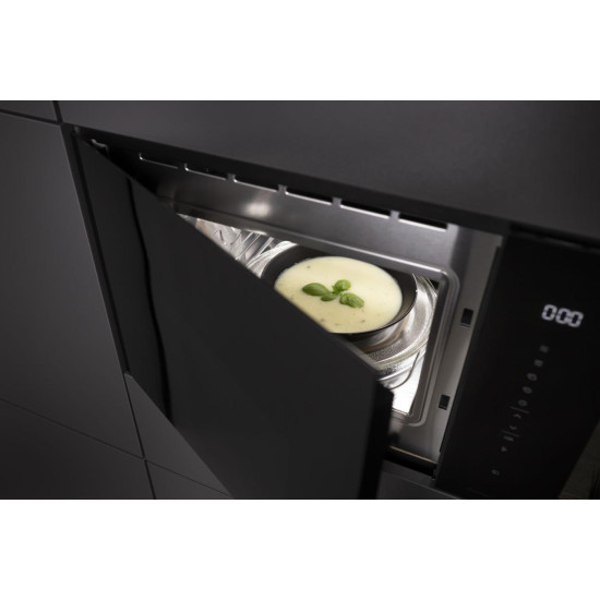 Hisense BIM325GI63DBG beépíthető mikróhullámú sütő, 900W, 25L, 59.5x39.6x38.6 cm, fekete szín 