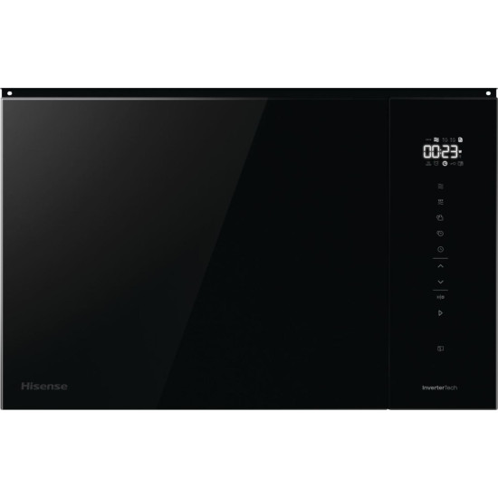 Hisense BIM325GI63DBG beépíthető mikróhullámú sütő, 900W, 25L, 59.5x39.6x38.6 cm, fekete szín 