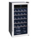 Eta 952990010GN kompresszoros borhűtő, 28 palackos kapacitás, állítható hőmérséklet-tartomány: 5-18 °C, fekete színű rozsdamentes acél ezüst kerettel, 77L, 43x45x84 cm