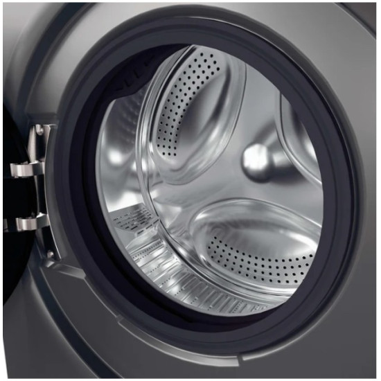 Candy BR 26SSB6G-S elöltöltős mosógép, 6 kg, gőz, Wifi, inverter motor, 59.5x42x85 cm, antracit szín 