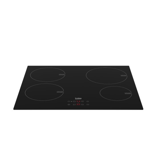 Beko HII64400AT beépíthető indukciós kerámialap, 60x51x5.5 cm, fekete szín 