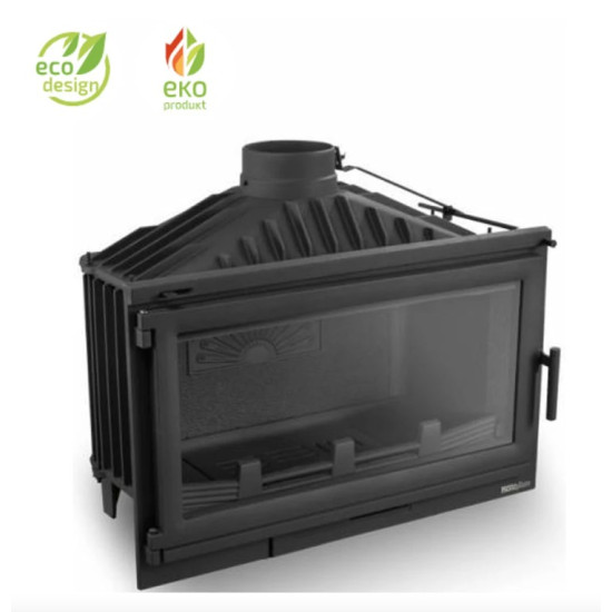 Nordflam Bergamo beépíthető kandallóbetét 90cm-es, 16kW-os