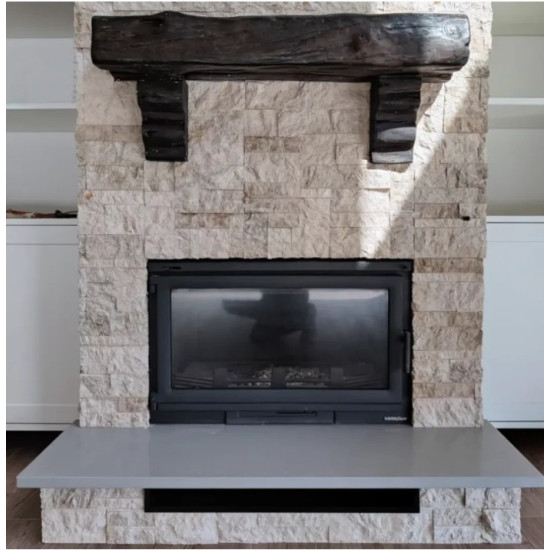 Nordflam Bergamo beépíthető kandallóbetét 90cm-es, 16kW-os