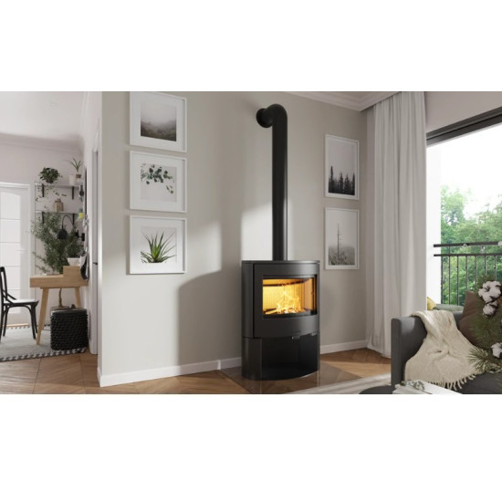 Nordflam Bolonia öntvény kandalló íves üveggel 10,5kW