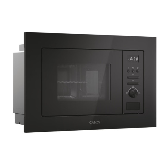 Candy CA20FMW7NB beépíthető mikrohullámú sütő, 20L, 59.5x34.35x38.8 cm, fekete szín