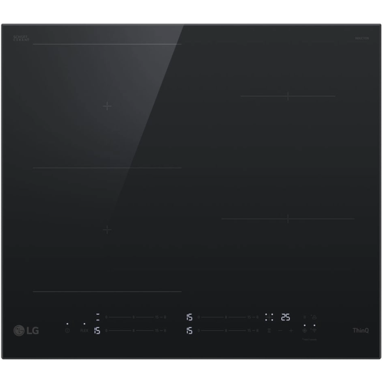 LG CBIZ2435B beépíthető indukciós kerámialap, 59x52x5 cm, fekete szín 