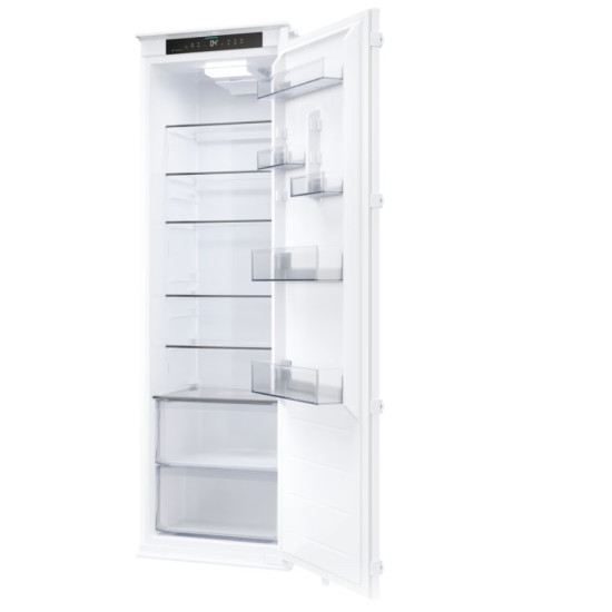 Candy CML5518EVWL beépíthető egyajtós hűtőszekrény, Wifi, 315L, 54x55x177.2 cm