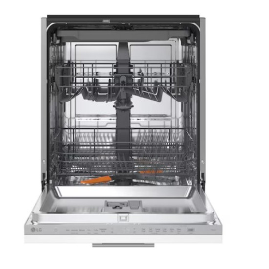 LG DB273TX teljesen beépíthető mosogatógép, 14 teríték, inverter motor, 3 kosár, automatikus ajtónyitás, 59.8x55.4x81.5 cm