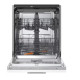 LG DB273TX teljesen beépíthető mosogatógép, 14 teríték, inverter motor, 3 kosár, automatikus ajtónyitás, 59.8x55.4x81.5 cm