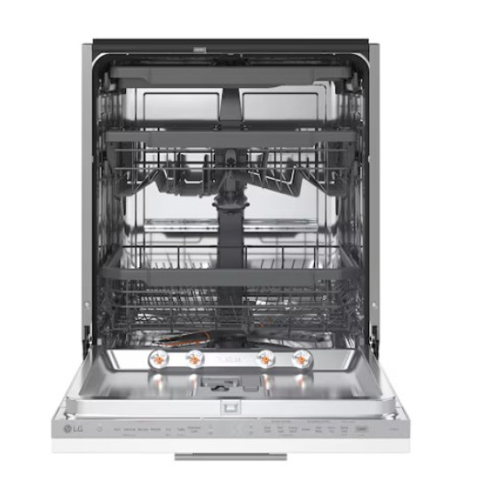 LG DB375TXS teljesen beépíthető mosogatógép, 14 teríték, inverter motor, 3 kosár, Wifi, automatikus ajtónyitás, 59.8x55.4x81.5 cm