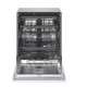 LG DB375TXS teljesen beépíthető mosogatógép, 14 teríték, inverter motor, 3 kosár, Wifi, automatikus ajtónyitás, 59.8x55.4x81.5 cm