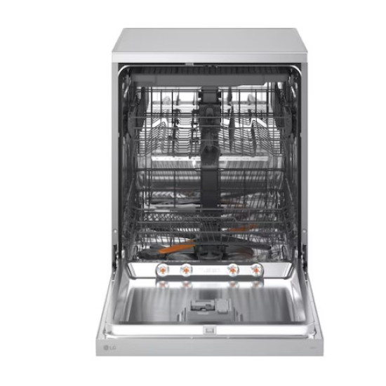 LG DF273FVS mosogatógép, 14 teríték, inverter motor, automatikus ajtónyitás, Wifi, 60x60x85 cm, hamvas ezüst szín 